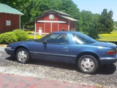 1989 blue buick reatta coupe