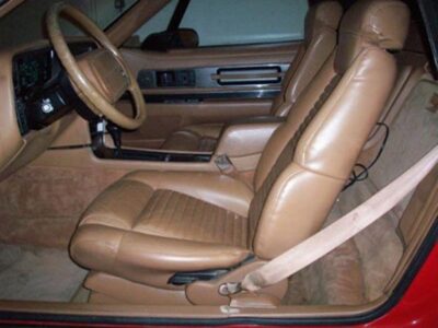 red 1990 buick reatta coupe tan interior