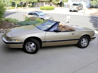 1990 gold buick reatta convertible