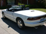 white 1990 buick reatta convertible