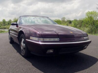 1990 burgundy buick reatta convertible