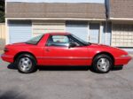 red 1990 buick reatta coupe