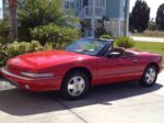 red 1990 buick reatta convertible tan interior