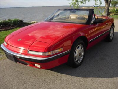 1991 red buick reatta convertible