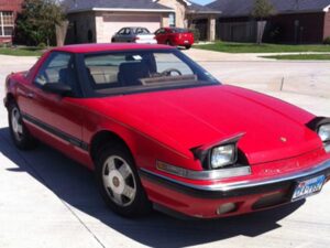 red buick reatta coupe headlights