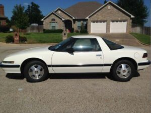 white 1988 buick reatta coupe