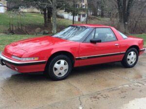 red 1988 buick reatta coupe