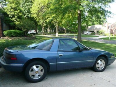 1989 blue buick reatta coupe